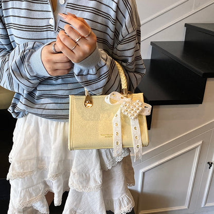 Fashionable Ribbon Tote Handbags - Fashionnsio