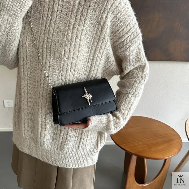 Metal Star Handbags/Crossbody Bags - Fashionnsio