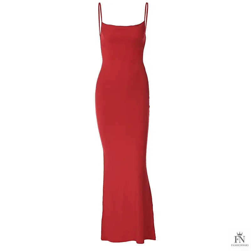 Backless Bodycon Long Dress - Fashionnsio