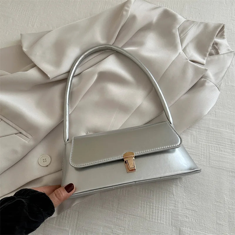 Glossy Underarm Shoulder Bags