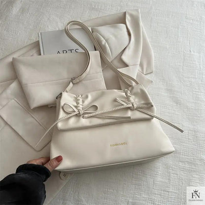 Drawstring Bow Shoulder Bags - Fashionnsio