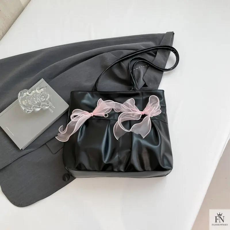 Ribbon Bow Tote Bags - Fashionnsio
