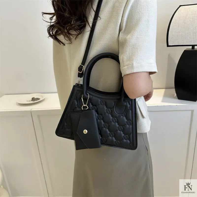 Embossed Flower Handbags/Crossbody Bags - Fashionnsio