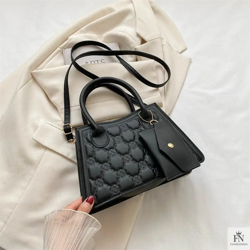 Embossed Flower Handbags/Crossbody Bags - Fashionnsio