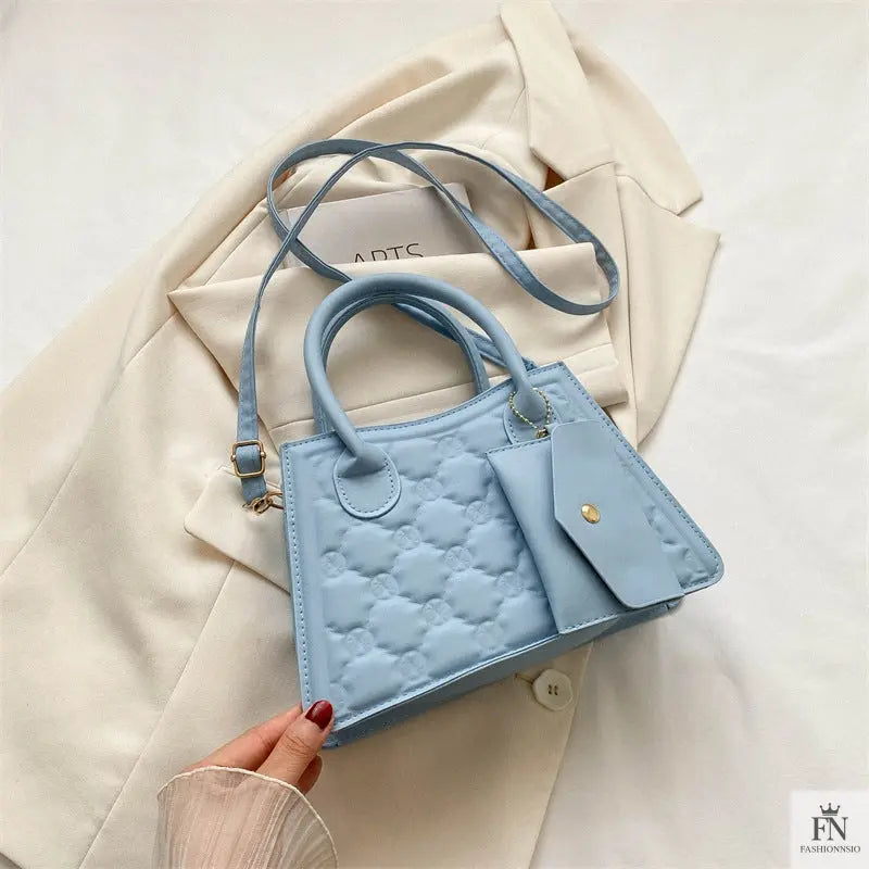 Embossed Flower Handbags/Crossbody Bags - Fashionnsio