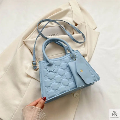 Embossed Flower Handbags/Crossbody Bags - Fashionnsio