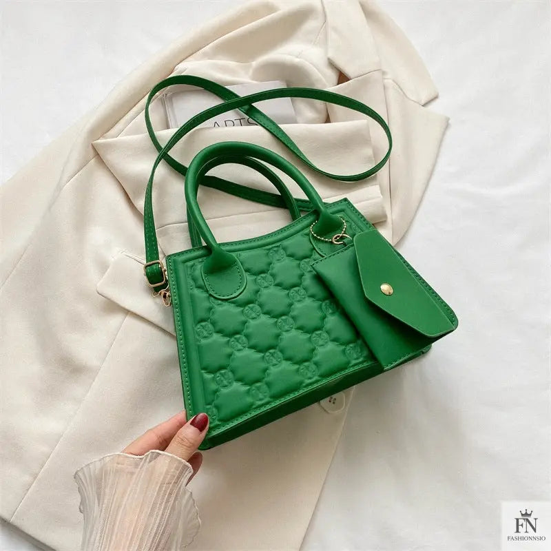 Embossed Flower Handbags/Crossbody Bags - Fashionnsio