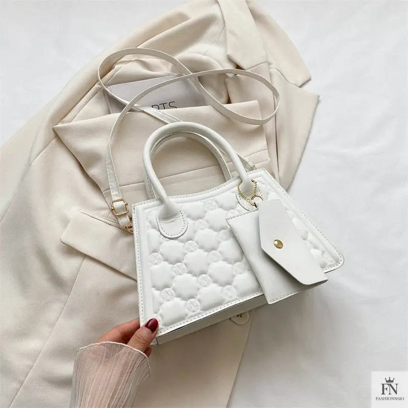Embossed Flower Handbags/Crossbody Bags - Fashionnsio