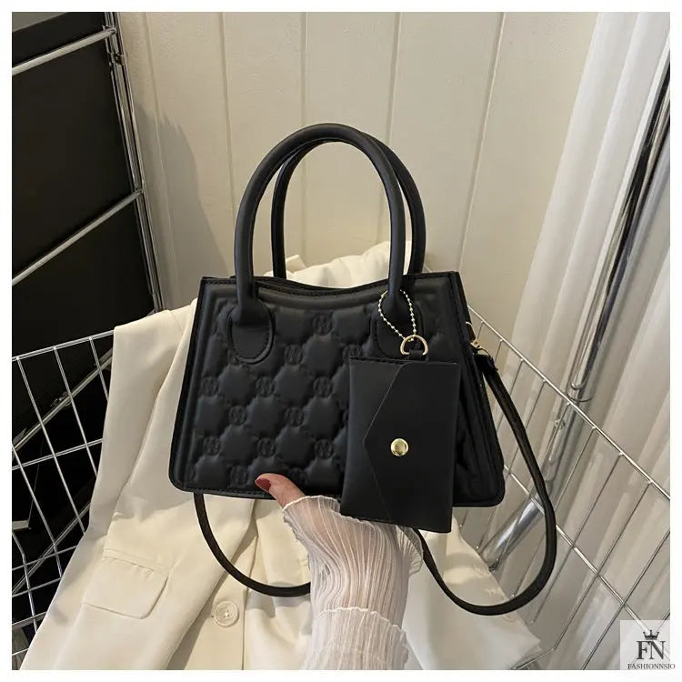 Embossed Flower Handbags/Crossbody Bags - Fashionnsio