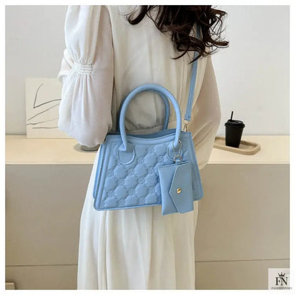 Embossed Flower Handbags/Crossbody Bags - Fashionnsio