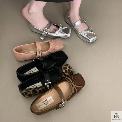 Fairy Bow Ballet Flats - Fashionnsio