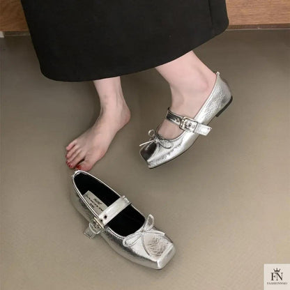 Fairy Bow Ballet Flats - Fashionnsio