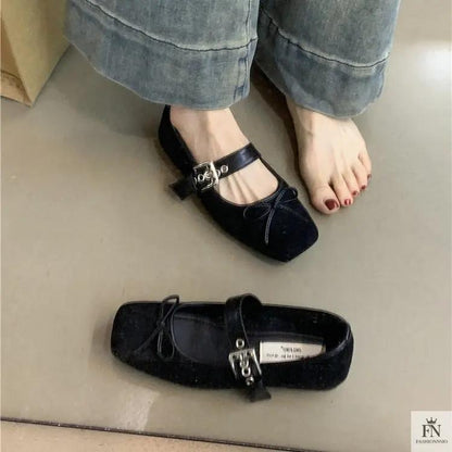 Fairy Bow Ballet Flats - Fashionnsio