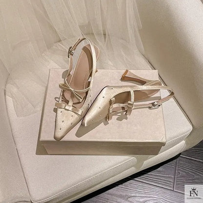 Fairy Bowknot Pointed Heels - Fashionnsio