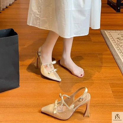 Fairy Bowknot Pointed Heels - Fashionnsio