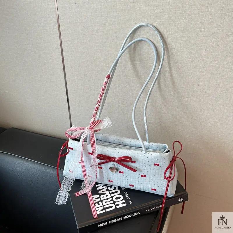 Y2K Bows Shoulder Bags - Fashionnsio