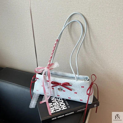 Y2K Bows Shoulder Bags - Fashionnsio