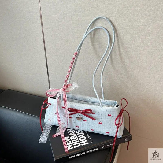 Y2K Bows Shoulder Bags - Fashionnsio