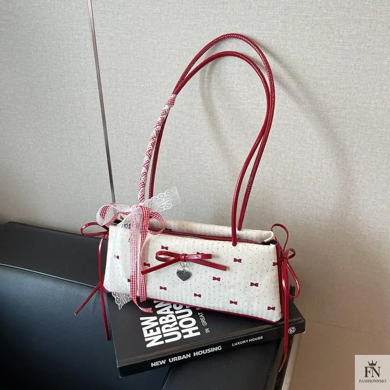 Y2K Bows Shoulder Bags - Fashionnsio