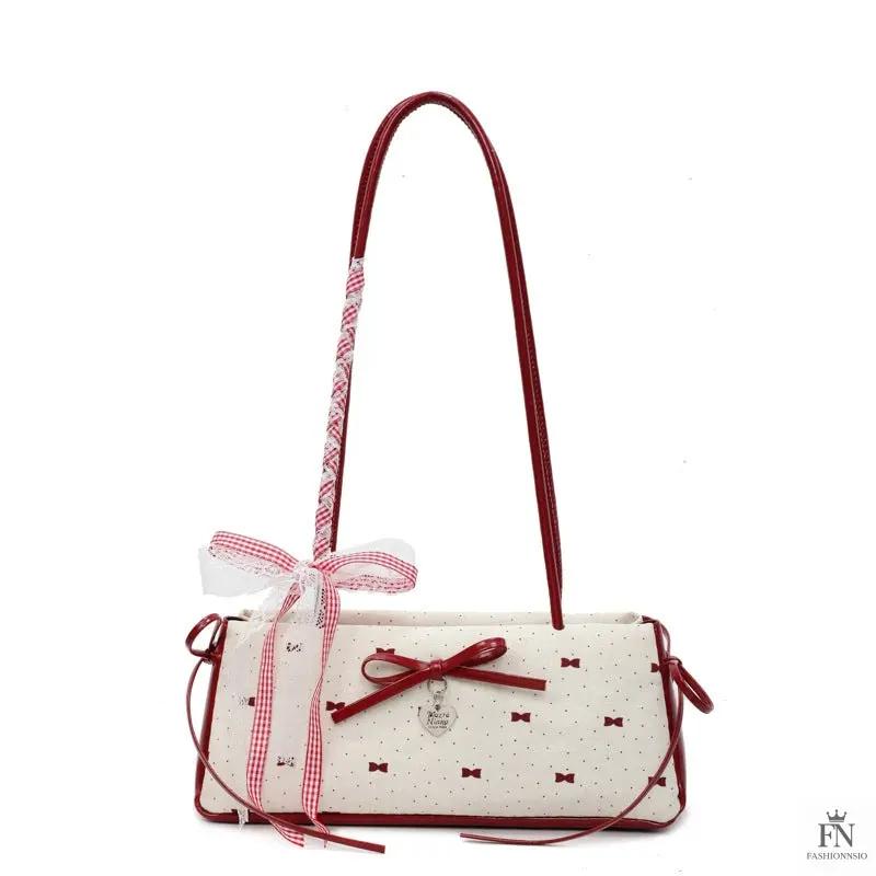 Y2K Bows Shoulder Bags - Fashionnsio