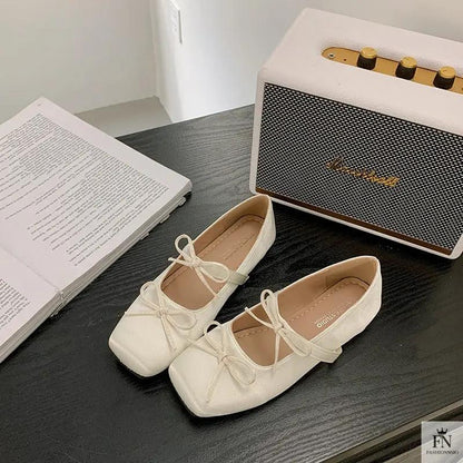 Princess Bow Ballet Flats - Fashionnsio