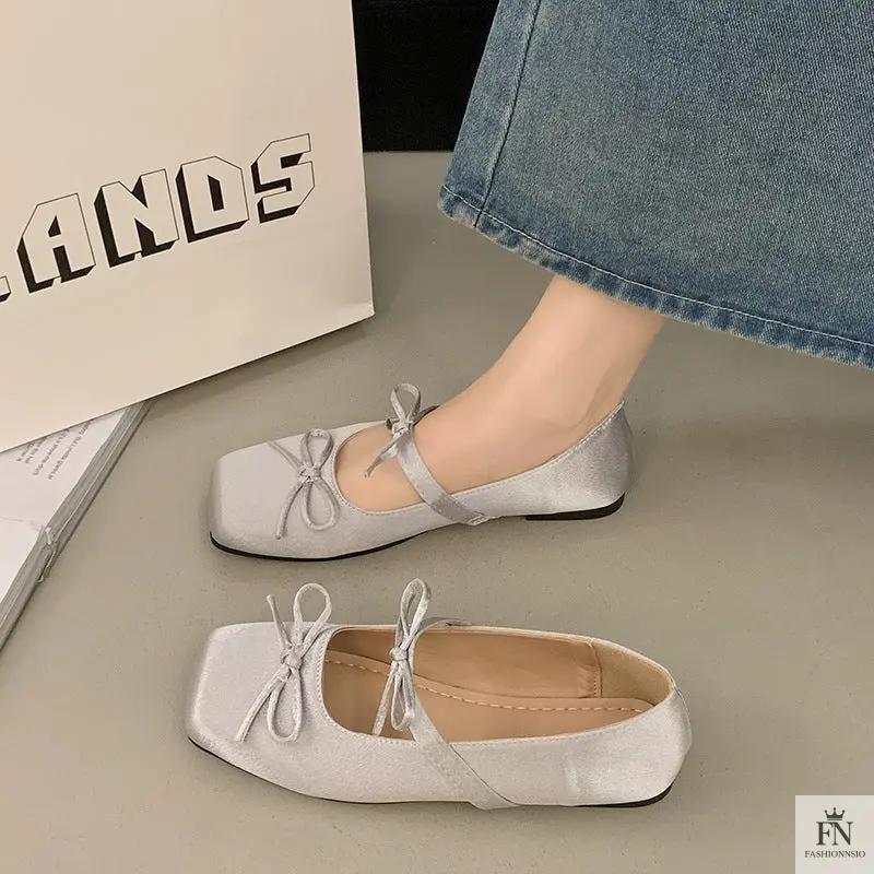 Princess Bow Ballet Flats - Fashionnsio