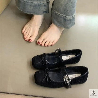 Fairy Bow Ballet Flats - Fashionnsio