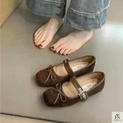 Fairy Bow Ballet Flats - Fashionnsio