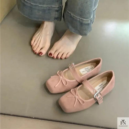 Fairy Bow Ballet Flats - Fashionnsio