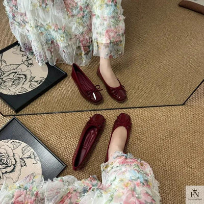 French Bowknot Ballet Flats - Fashionnsio