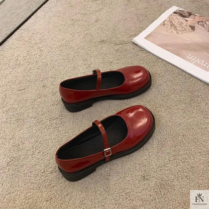 French Mary Jane Flats - Fashionnsio