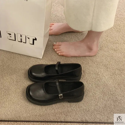 French Mary Jane Flats - Fashionnsio