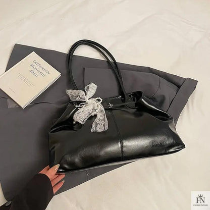 Lace Bow Large Tote Bags - Fashionnsio