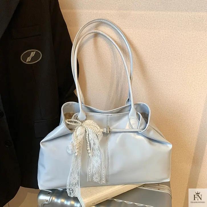 Lace Bow Large Tote Bags - Fashionnsio