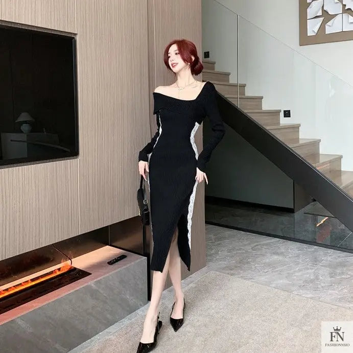 Lace Cold Shoulder Dress