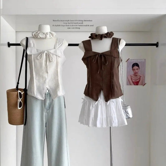 Ruffle Lace Korean Top - Fashionnsio