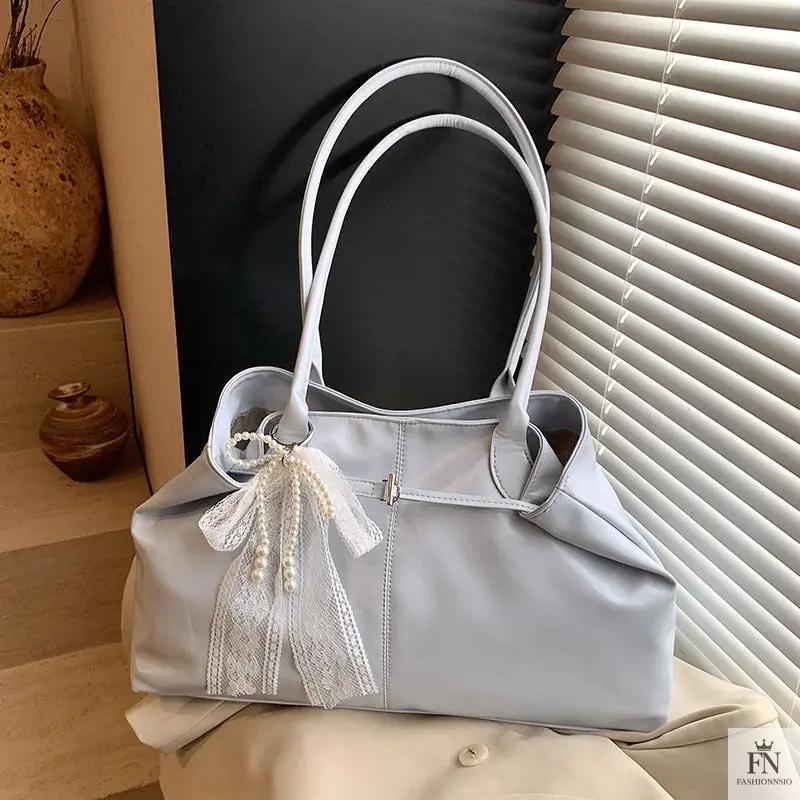 Lace Bow Large Tote Bags - Fashionnsio