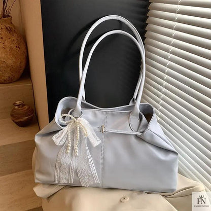 Lace Bow Large Tote Bags - Fashionnsio