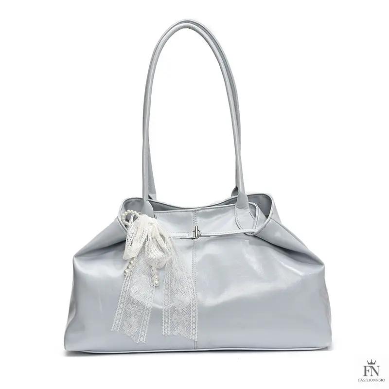 Lace Bow Large Tote Bags - Fashionnsio