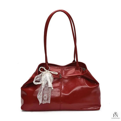 Lace Bow Large Tote Bags - Fashionnsio