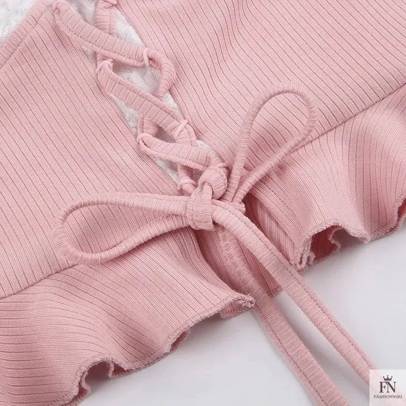 Long Sleeve Patchwork Y2k Top - Fashionnsio