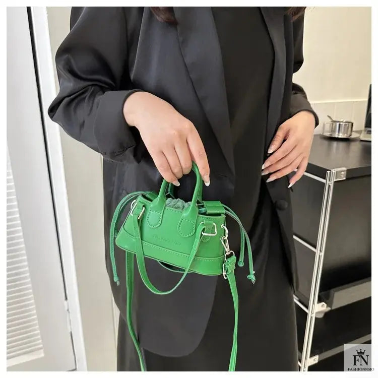 Mini Drawstring Bucket Handbags/Crossbody Bags - Fashionnsio