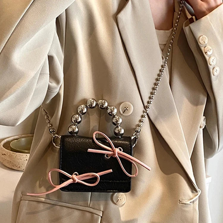 Cute Bow Mini Chain Handbags/Sling Bags