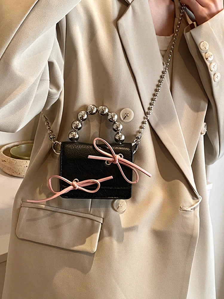 Cute Bow Mini Chain Handbags/Sling Bags