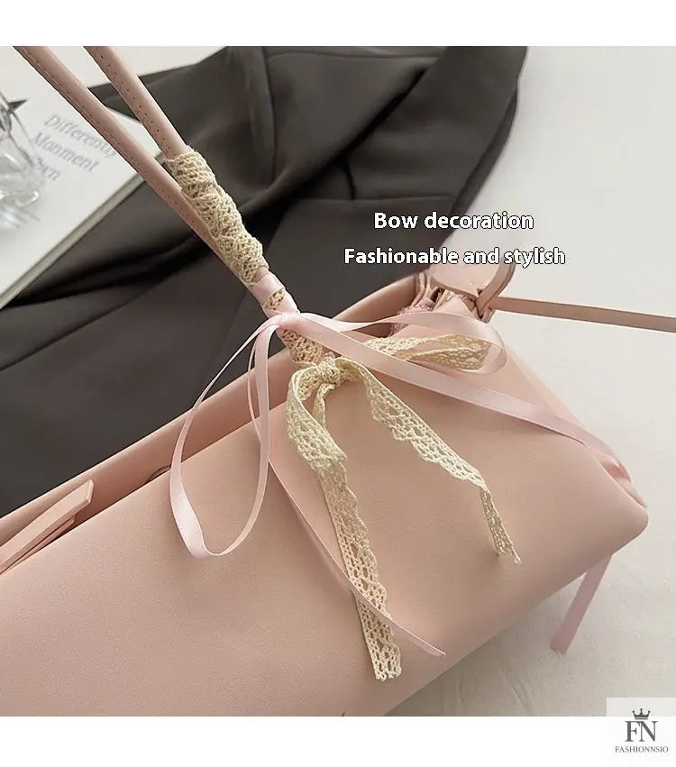 Korean Multi Bows Shoulder Bags - Bow Handbag - Fashionnsio