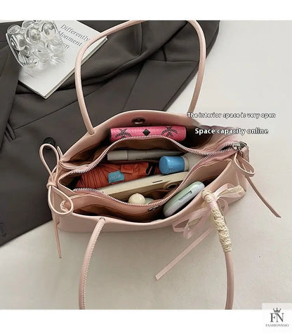 Korean Multi Bows Shoulder Bags - Bow Handbag - Fashionnsio