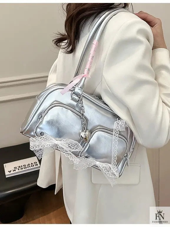 Multi Ribbon Bow Shoulder Bags - Bow Handbag - Fashionnsio