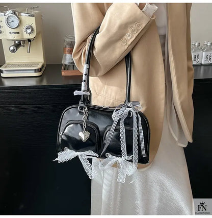 Multi Ribbon Bow Shoulder Bags - Bow Handbag - Fashionnsio