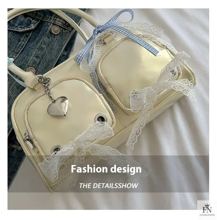 Multi Ribbon Bow Shoulder Bags - Bow Handbag - Fashionnsio