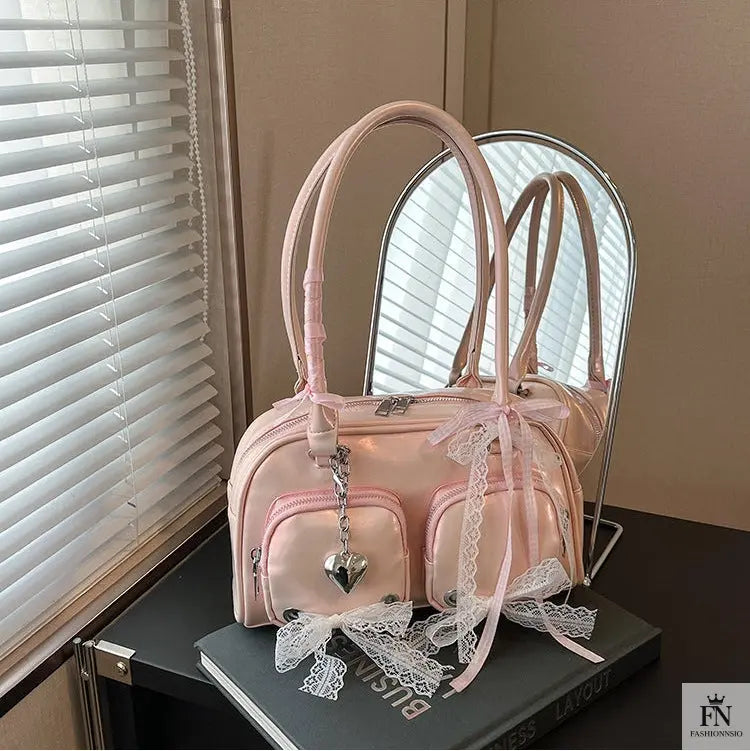 Multi Ribbon Bow Shoulder Bags - Bow Handbag - Fashionnsio